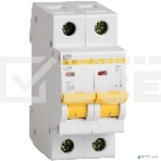 Выключатель автоматический модульный 2п B 10А 4.5кА ВА47-29 IEK MVA20-2-010-B, фото 1