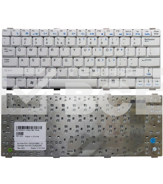 Клавиатура для ноутбука Dell Vostro 1200 V1200 белый