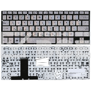 Клавиатура для ноутбука Asus UX31E серебристая