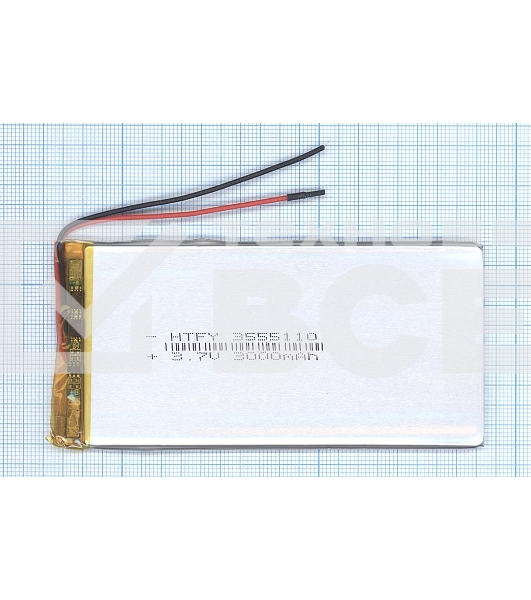 Аккумулятор Li-Pol (батарея) 3.5*55*110мм 2pin 3.7V/3000mAh