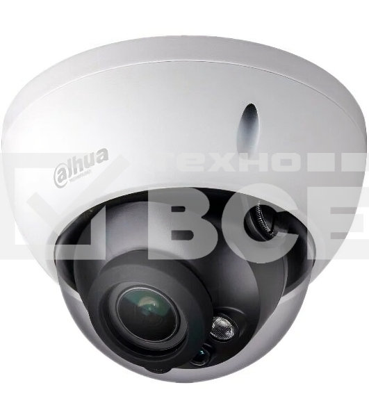 Уличная купольная IP-видеокамера DAHUA DH-IPC-HDBW3241RP-ZS-S2 с ИИ 2Мп, 1/2.8” CMOS, моторизованный объектив 2.7~13.5мм, видеоаналитика, ИК-подсветка до 40м, IP67, IK10, корпус: металл