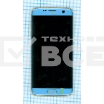 Дисплей для Samsung Galaxy S7 Edge SM-G935FD голубой с рамкой, фото4
