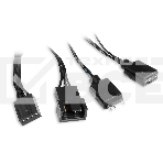 Компьютерный корпус без блока питания HSPD M320, Mesh Mini-tower, черный, slide TG, 0.45 SPCC, 2x140мм ARGb+1x120мм ARGb mATX, mITX 160/340/184мм 2x2.5