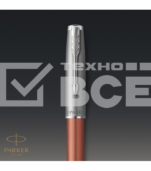 Ручка перьевая Parker Sonnet Essentials SB F545 (CW2169228) LaqOrange CT F сталь нержавеющая подар.кор.