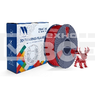 Филамент NVPRINT PLA+ Trasparent Red для 3D печати диаметр 1.75мм  длина 330 метров  масса 1 кг