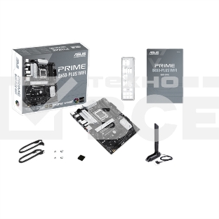 Материнская плата ASUS PRIME B650-PLUS WIFI, AM5, AMD B650, 4xDDR5, 4xSATA, 2xM.2, 1xPCIe 4.0 x16, 2xPCIe 4.0 x1, 1xDP, 1xHDMI, 1x2.5Gb LAN, Wi-Fi 6E, Bluetooth 5.3, 4xUSB-A 10Gbps, 2xUSB-A 5Gbps, 2xUSB-A 2.0, 5x3.5 мм, 7.1, ATX