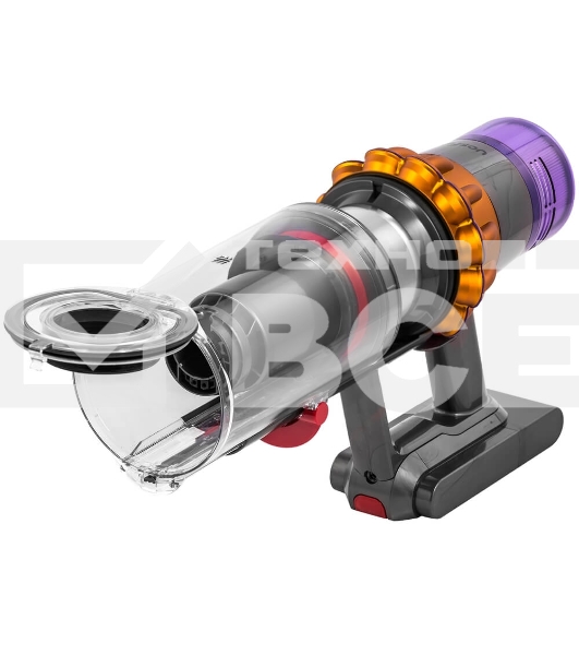 Пылесос вертикальный Dyson V15 Detect Absolute (SV47) желтый/никель, питание от аккумулятора, 220 Вт, уборка сухая, пылесборник 0.76 л, работа от АКБ max - 60 мин