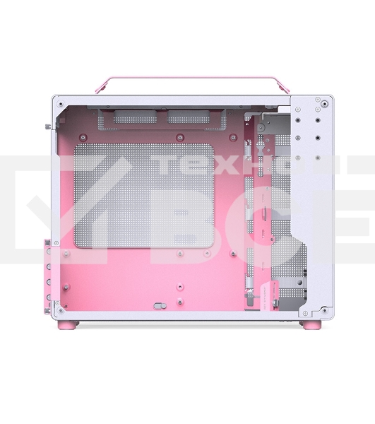 Корпус без блока питания Case JONSBO Z20, Mini-Tower, TG, no fan, 1xUSB-A 3.2 + 1xUSB-C 3.2, mATX, mITX Pink/White