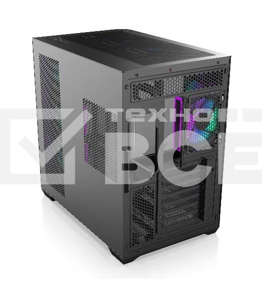Корпус без блока питания/ Case Raijintek ATREUS BT7, Midi-Tower, TG, 7x120mm ARGB, 2xUSB-A 3.0 + 1xUSB Type-C , E-ATX, ATX, mATX, mITX Black