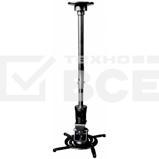 Кронштейн для проектора Cactus CS-VM-PR01L-BK черный макс.10кг настенный и потолочный поворот и наклон