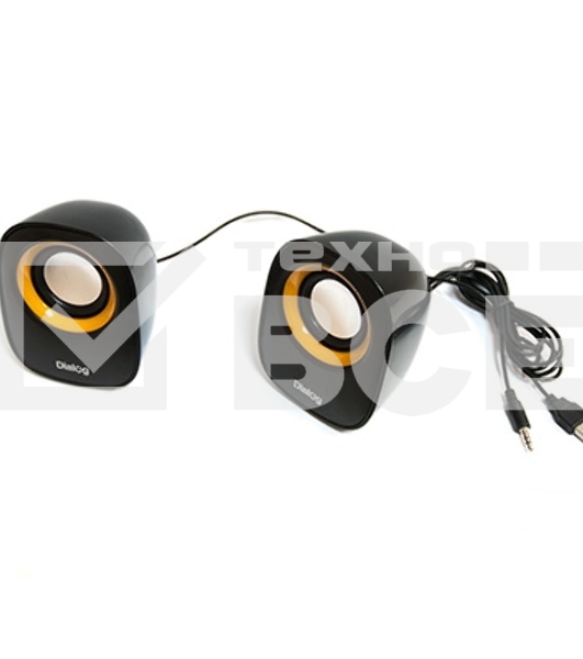 Колонки Dialog Colibri AC-06UP BLACK {акустические колонки 2.0, 6W RMS, питание от USB}