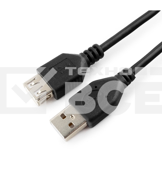 Кабель Gembird PRO CCF-USB2-AMAF-6 USB 2.0 кабель удлинительный 1.8м AM/AF позол.конт., фер.кол., пакет