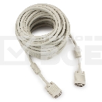 Кабель Gembird/Cablexpert CC-PPVGA-20M,Кабель VGA Premium , 15M/15M, 20м,серый, тройной экран,феррит.кольца  , фото3