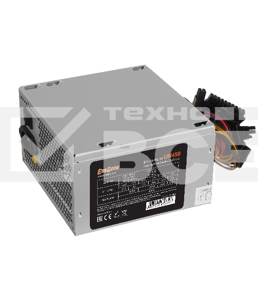 Блок питания 450W ExeGate UN450, ATX, 12cm fan, 24p+4p, 6/8p PCI-E, 3*SATA, 2*IDE, FDD