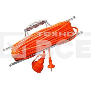 Удлинитель-шнур на рамке 1х50 м без заземл. 6А IP44 УШ-6 ПВС 2х0.75 UNIVersal 9632020