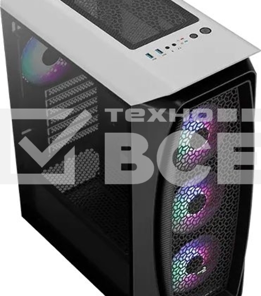 Компьютерный корпус Aerocool / Formula Aero One Frost-G-WT-v1 белый без БП ATX 4x120mm 2x140mm 2xUSB3.0 audio bott PSU