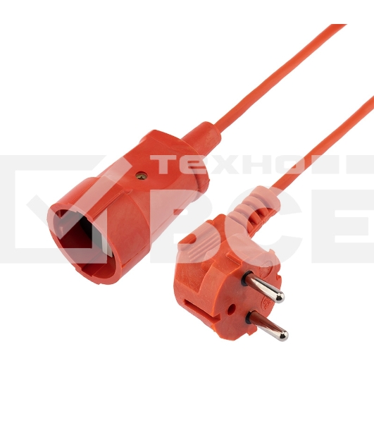 Удлинитель-шнур на рамке PROconnect ПВС 2х0.75, 30 м, б/з, 6 А, 1300 Вт, IP20, оранжевый