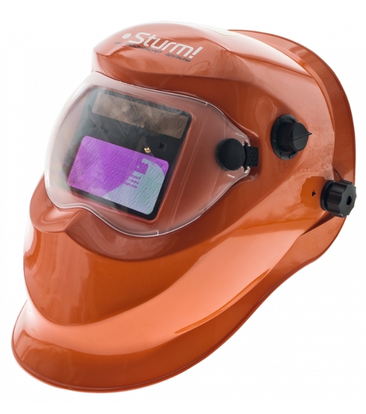 Маска сварщика 'Хамелеон' 93x43мм,DIN 4/9-13, 1/30000сек, 3 рег-ки,тест фильтра,Sturm! AW91A7WH