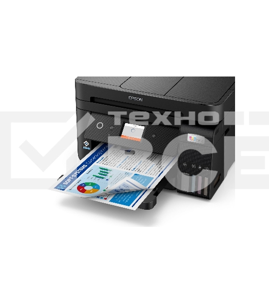 МФУ струйное Epson L6290, А4, цветной, печ. до 15/8.5 стр/мин., 4800x1200 dpi (печ.), 1200 x 2400 dpi (скан.), Wi-Fi, Ethernet, USB