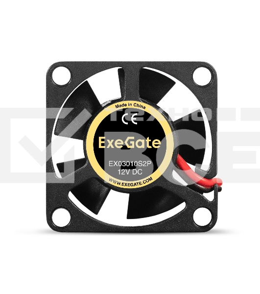 Вентилятор для корпуса ExeGate EX03010S2P черный, 30 мм, 10000 об/мин, 28.5 дБ, 2 pin