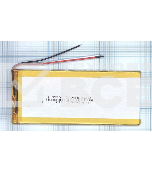 Аккумулятор Li-Pol (батарея) 3*55*130мм 3pin 3.7V/3000mAh