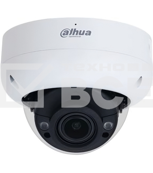 Уличная купольная IP-видеокамера DAHUA DH-IPC-HDBW3241RP-ZS-S2 с ИИ 2Мп, 1/2.8” CMOS, моторизованный объектив 2.7~13.5мм, видеоаналитика, ИК-подсветка до 40м, IP67, IK10, корпус: металл