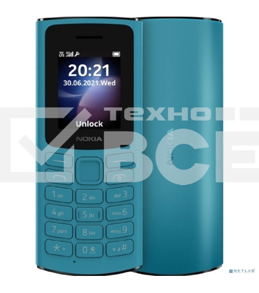 Мобильный телефон Nokia 105 4G TA-1551 DS EAC 48/128Mb, синий