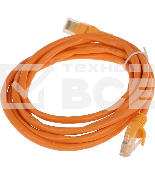 Патч-корд Premier PP12-2M/O 1000Гбит/с UTP 4 пары cat.5E CCA molded 2м оранжевый RJ-45 (m)-RJ-45 (m)
