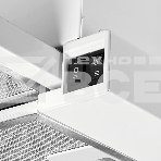 Вытяжка встраиваемая Kuppersberg SLIMLUX 60 W, ширина 55,2 см, отвод/рециркуляция, 550 м3/час, механическое кнопочное управление, 3 скорости, светодиодное освещение 2х2 Вт, металлические жироулавливающие фильтры, угольный фильтр KF-Y (опция), цвет белый, фото3