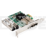 Комплект: Сетевой адаптер SFP ExeGate EXE-82576-F2 + Трансивер Multi-Mode до 550м ExeGate EXT-1G-MM850-LC2-550M (EX296229RUS: PCI-E x1 v2.0, порты 2x SFP (10/100/1000Mb/s), Gigabit Server NIC Intel Chipset 82576-F2 + EX298329RUS: Tx:850/Rx:850 нм, до 550 , фото2