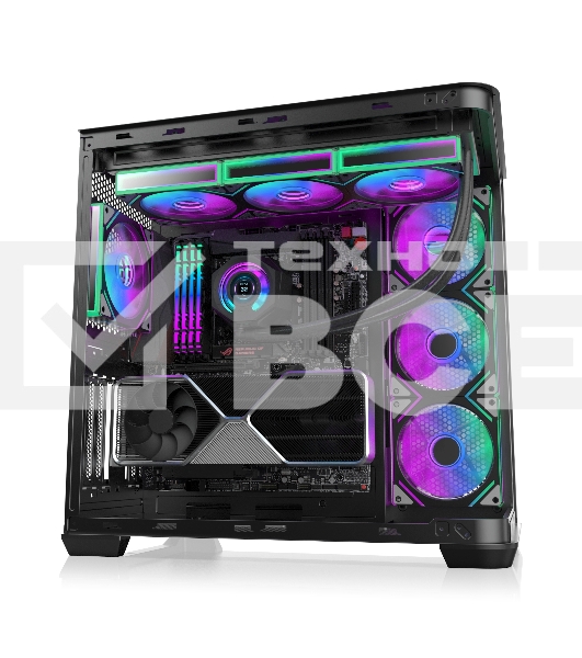 Корпус без блока питания/ Case Raijintek ATREUS BT7, Midi-Tower, TG, 7x120mm ARGB, 2xUSB-A 3.0 + 1xUSB Type-C , E-ATX, ATX, mATX, mITX Black