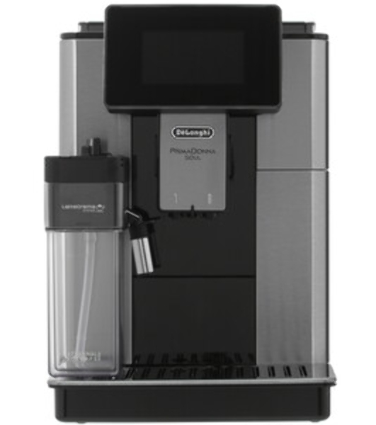 Кофемашина DeLonghi ECAM 610.75.MB металлик/черный, исп. кофе - зерновой/молотый, 2.2 л, 1450 Вт, 19 Бар