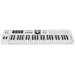 Клавиатура MIDI 231524 Arturia KeyLab Essential 49 mk3 Aquamarine 49 клавиш, LCD дисплей, 9 энкодеров, 8 пэдов, 9 фейдеров, 12 кнопок управления, колеса высоты тона и модуляции, 1/4' Jack вход для педали, MIDI выход, Type-C, фото4