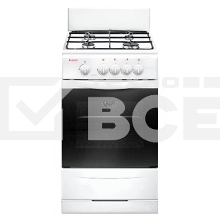 Плита газовая Gefest ПГ 3200-08 белый, конфорок 4 шт, духовка 42 л, 50 см x 85 см x 53 см