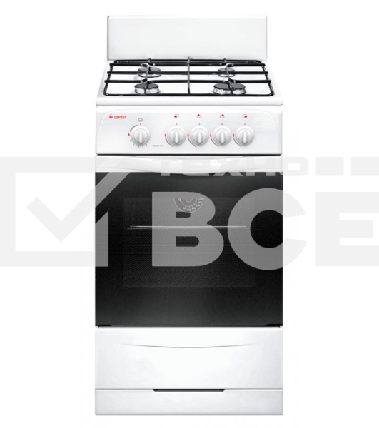 Плита газовая Gefest ПГ 3200-08 белый, конфорок 4 шт, духовка 42 л, 50 см x 85 см x 53 см