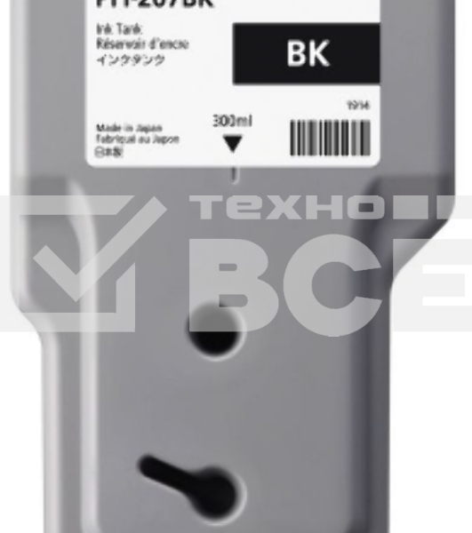 Картридж струйный Canon PFI-207 BK (8789B001) черный (300 мл) для Canon imagePROGRAPH iPF680, 685, 780, 785
