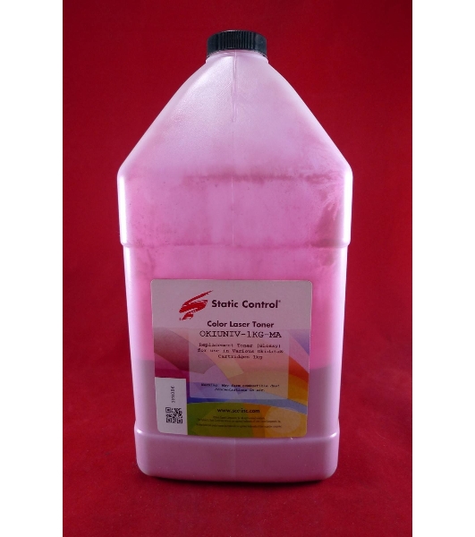 Тонер для принтера Static Control Oki C3300N/5500 OKIUNIV-1KG-MA пурпурный (флакон 1000гр)