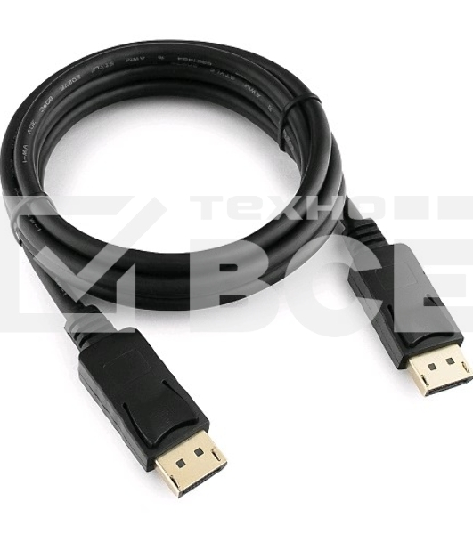 Кабель DisplayPort Gembird/Cablexpert CC-DP2-6, v1.2, 1.8м, 20M/20M, черный, экран, пакет
