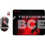 Мышь беспроводная + коврик Defender Redragon M601WL-BA черный, 2400 dpi, радиоканал, USB, кнопки - 6, фото2