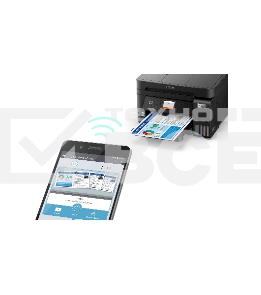 МФУ струйное Epson L6290, А4, цветной, печ. до 15/8.5 стр/мин., 4800x1200 dpi (печ.), 1200 x 2400 dpi (скан.), Wi-Fi, Ethernet, USB
