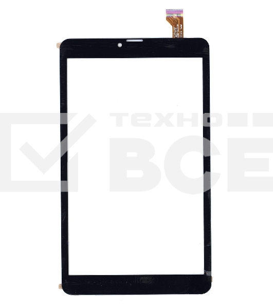 Сенсорное стекло (тачскрин) для Digma Plane 8550S 4G черное