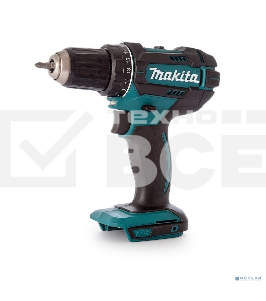Дрель-шуруповерт Makita DDF482Z ак,{18В,Li-ion,БЗП-13мм,0-600\0-1900об\м,62\36Нм,1.7кг,кор,бок рук,б\акк и з\у}