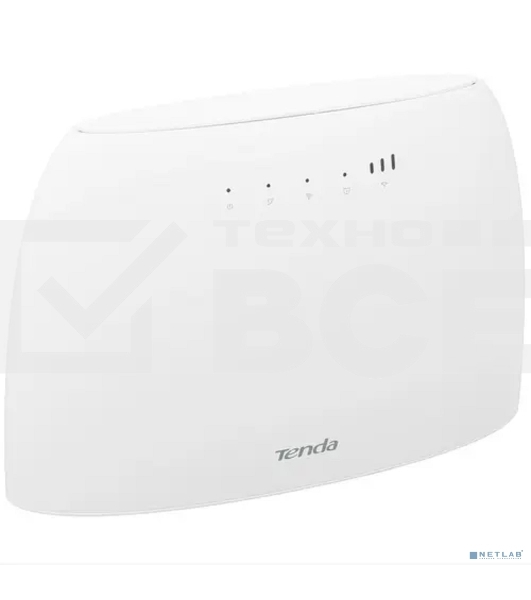 Роутер Tenda 4G03 4G LTE wiFi, 300Мбит/с, поддержка TR069, слот для SIM-карт