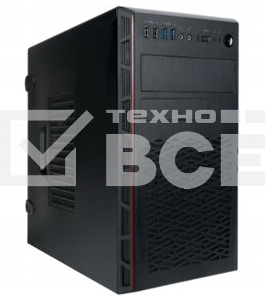 Компьютерный корпус IN WIN 6196819 MiniTower mATX 12 Вт Цвет черный EMR065/6196819