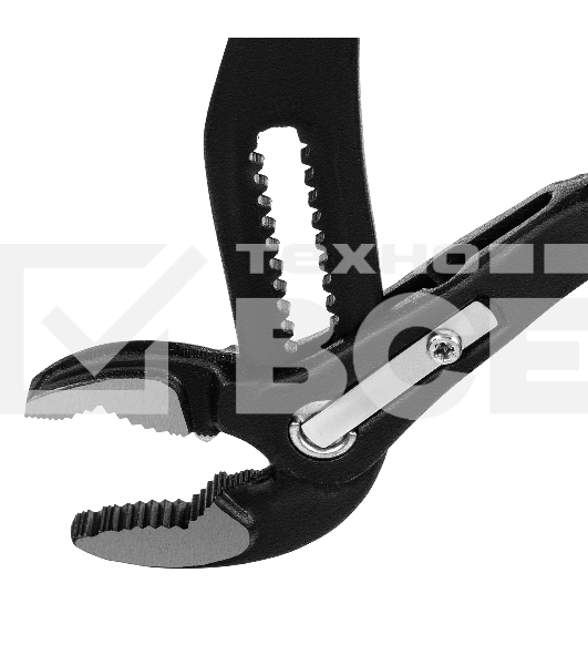 Переставные клещи Matrix 250 мм, кнопочный механизм, хром-ванадий, обливные рукоятки