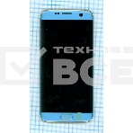 Дисплей для Samsung Galaxy S7 Edge SM-G935FD голубой с рамкой, фото2