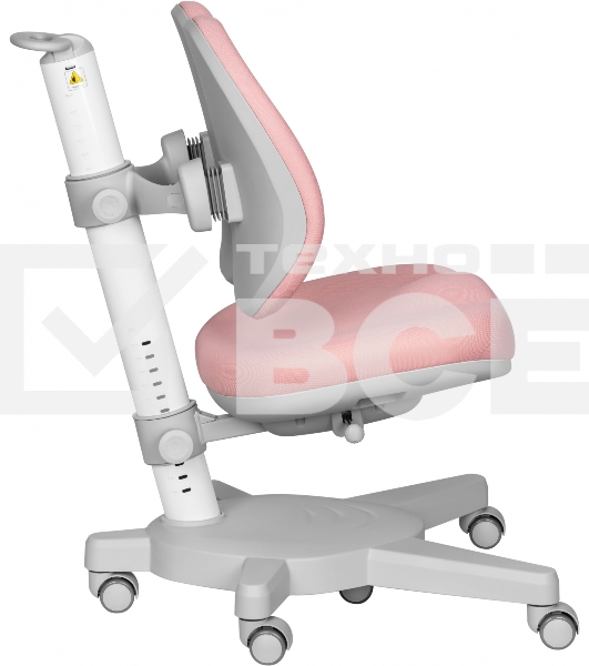 Кресло детское Cactus CS-CHR-3604PK розовый крестов. пластик серый