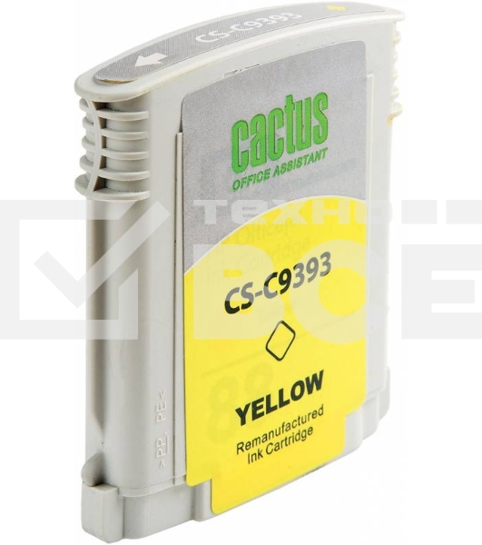 Картридж струйный Cactus CS-C9393 желтый для №88 HP Officejet Pro K550 (29ml)