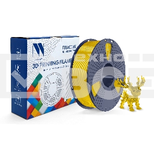 Филамент NVPRINT PLA+ Trasparent Yellow для 3D печати диаметр 1.75мм  длина 330 метров  масса 1 кг
