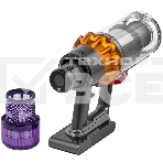 Пылесос вертикальный Dyson V15 Detect Absolute (SV47) желтый/никель, питание от аккумулятора, 220 Вт, уборка сухая, пылесборник 0.76 л, работа от АКБ max - 60 мин, фото17